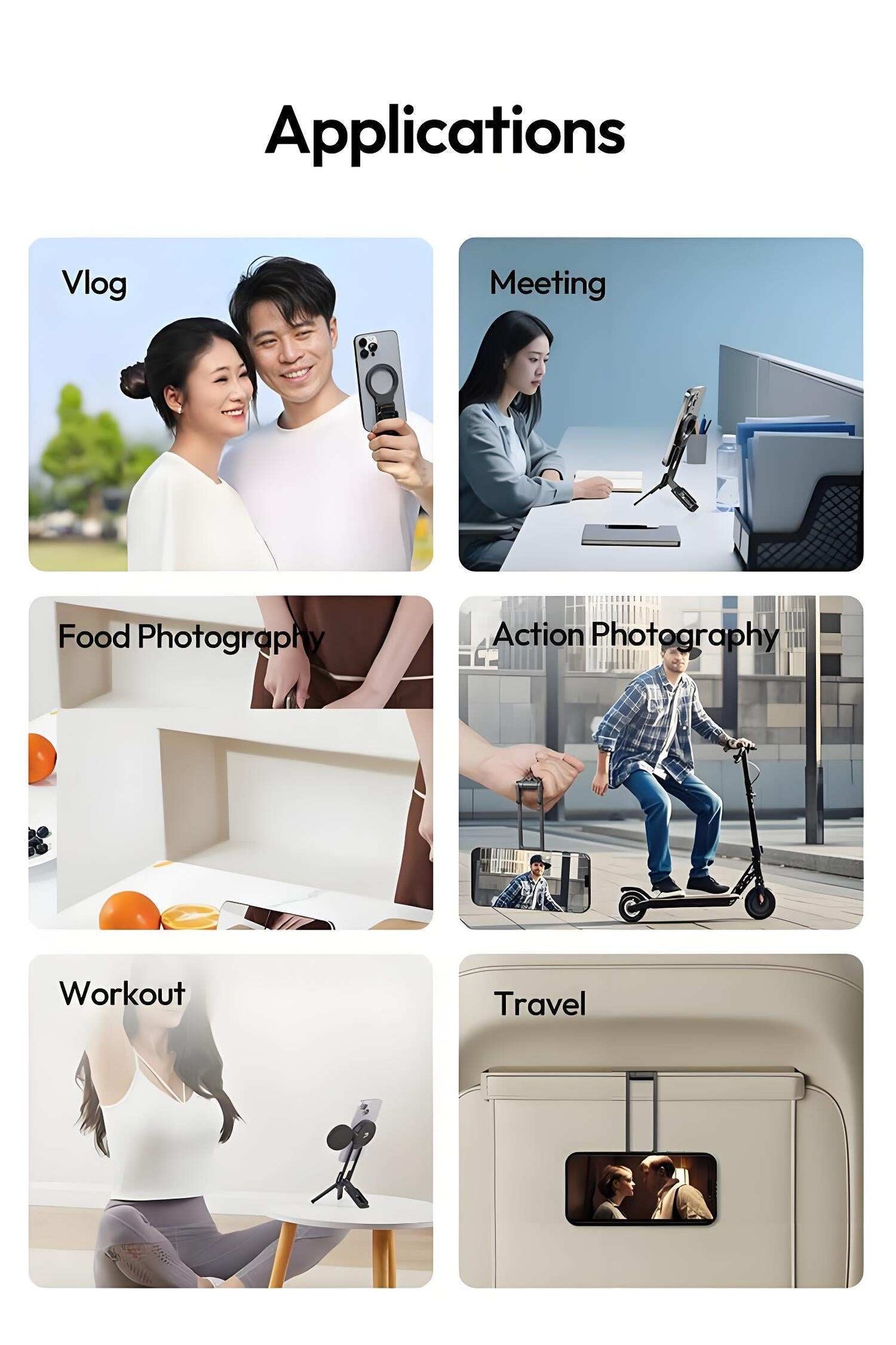 Strong Magnetic Phone Tripod for iPhone
