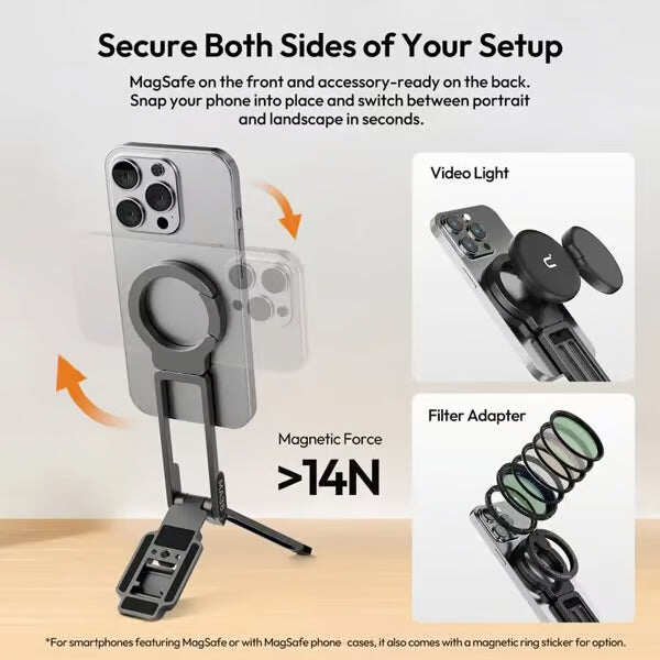 Strong Magnetic Phone Tripod for iPhone