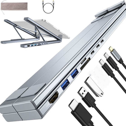 Limited-time offer-USB-C Docking Station Laptop Stand with 4K HDMI