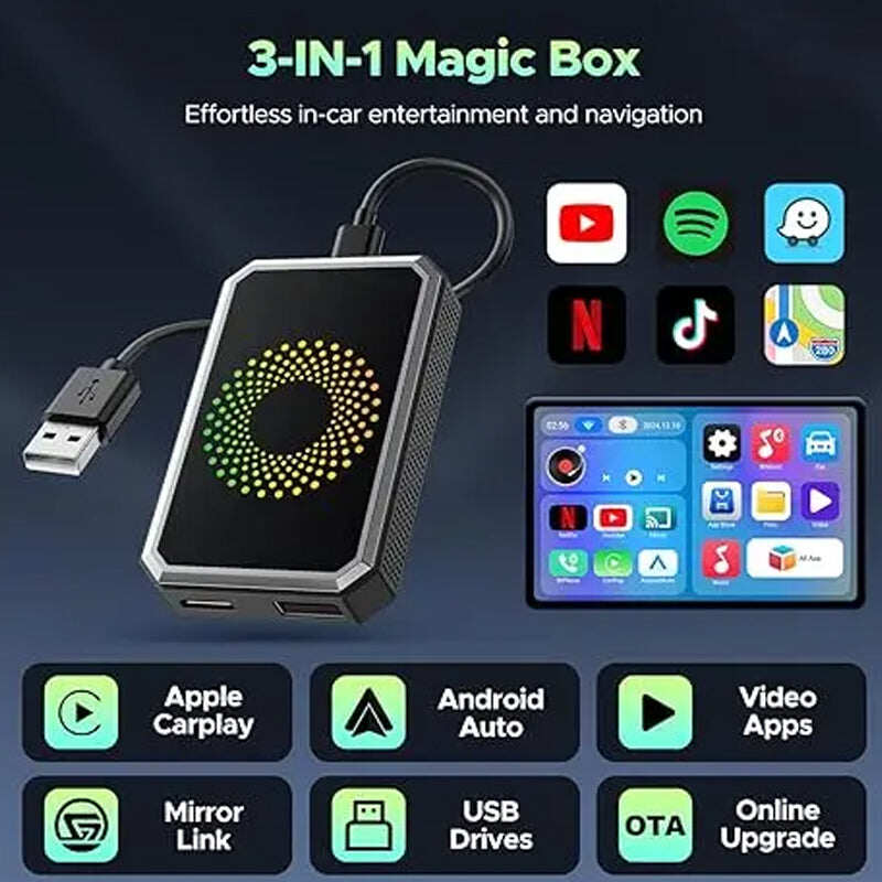 【NewYear2026】Wired to Wireless Carplay Adapter
