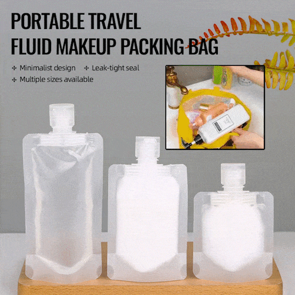 Portable Travel Fluid Makeup Packing Bag(10 Pcs）