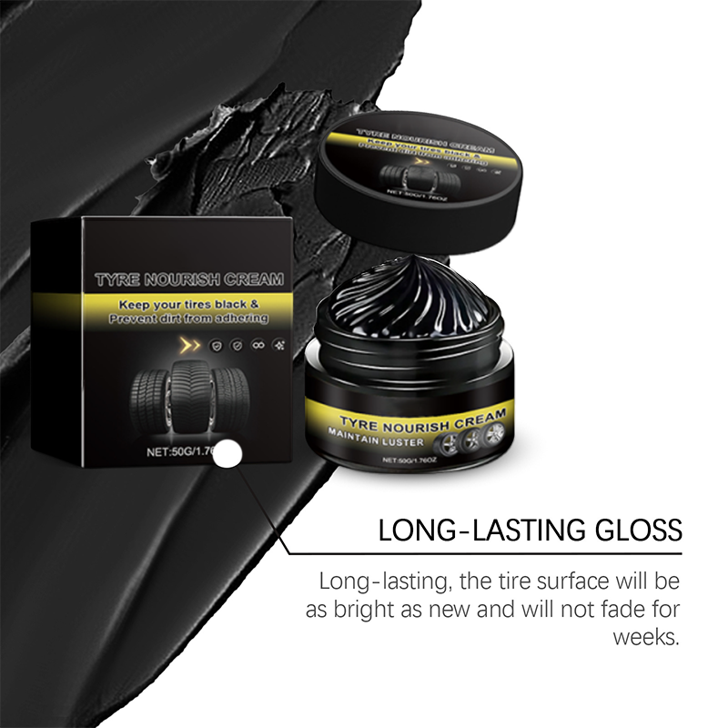 Tire wax – restores black gloss, blocks UV, repels dirt. Easy & quick!