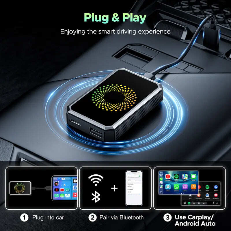 【NewYear2026】Wired to Wireless Carplay Adapter