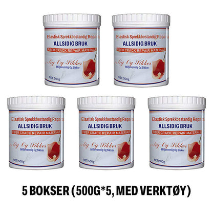 Elastic Crack Resistant Wall Repair Paste - Flexible & Waterproof Filler for Interior/Exterior Walls with Easy Application