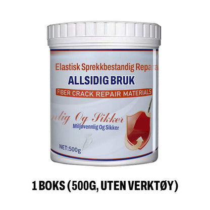 Elastic Crack Resistant Wall Repair Paste - Flexible & Waterproof Filler for Interior/Exterior Walls with Easy Application