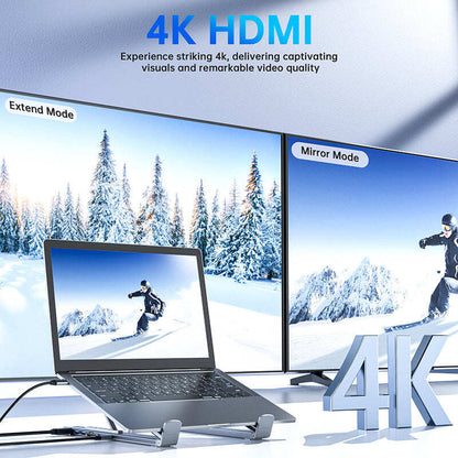 Limited-time offer-USB-C Docking Station Laptop Stand with 4K HDMI